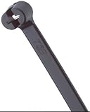 Thomas & Betts TY27MX Cable Tie 120lb 13" Ultraviolet Resistant Black Nylon with Stainless Steel Loc