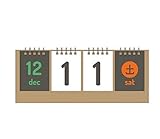 KitMall おしゃれ 日めくり 万年 カレンダー 卓上 カウント 機能 付き シンプル デ...