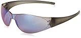 MCR Safety CK118 Checkmate Polycarbonate Rainbow Mirror Lens Safety Glasses with Non-Slip Bayonet Te