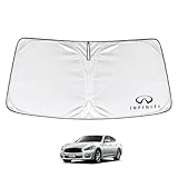 SAWAKAKI 日産 インフィニティ フーガ Y51系 専用設計 サンシェード フロントガラス用 ロゴ付き 日焼け防止 断熱 UVカット 紫外線カット 暑さ対策 コンパクトに収納