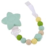 Nice Days（ナイス　ディズ）　可愛いベビーおしゃぶり　チェーン付き　シリコーン (グリーン)