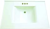 Premier Faucet 261347 Cultured Marble Vanity Top, 22 x 31, White [並行輸入品]
