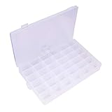 PandaHall Elite 2セット 仕分けケース 36区デザイン パーツストッカー付き スペース調整可能 パーツケース クリアケース ジェリー収納 小物入れ用 ハンドメイド 使用簡単 高品質 頑