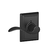 Schlage F170ACC622ADDLH Addison Collection Left Hand Accent Decorative Trim Lever, Matte Black [並行輸入
