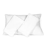 3 White Snuggle Toddler Pillowcases Super Soft Ultra Plush Snuggly Blanket-Like Material Fits 13x18 