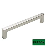 ProbricoキャビネットハンドルステンレススチールSquareキッチン食器棚ハンドルとPullsつや消しニッケル穴距離6 – 3 / 10 "全体的な長6 – 4 / 5 " 15個パック