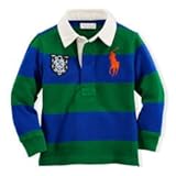 【並行輸入】RalphLauren(ラルフローレン) 男の子 人気新作長袖ラグビーシャツ 18ｍ（80サイズ）