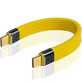 Duttek 短いUSB C USB3.0充電延長ケーブル13CM, 10Gbps USB CオスUSB 3.0メスケーブルへMacBook、コンピュータ、ラップトップ、タブレット、スマートフォン用の60W PD急速充電、4K@60HZビデオおよびデータ同期をサポートします。