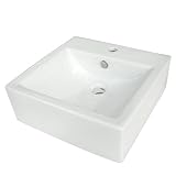 Kingston Brass EV4042 Fauceture Commodore Vitreous China Bathroom Vessel, White [並行輸入品]