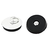 uxcell バスタブ栓 バスタブ 風呂栓 シャワー バシン 蓋 キャップ 排出 フィルター ブロック ストレーナー　ストッパーカバー 2個入り