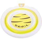 HAWILLOSCH 折りたたみ洗面台 フルーツ洗いかご 折りたたみ洗面器 折りたたみ式洗面台 漫画浴槽 折りたたみ式洗濯槽 bath 洗面台 バスルーム 幼児用洗面器 pp Yellow