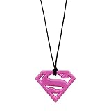 Bumkins Dc Comics Silicone Teething Pendant, Superman Rose Quartz by Bumkins [並行輸入品]