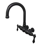 Kingston Brass CC3001T5 Vintage 3-3/8-Inch Center Wall Mount Leg Tub Filler, Oil Rubbed Bronze [並行輸入