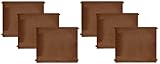 like-it 収納ケース ブリックス 仕切り板 ミドルL用 2枚組x3セット ブラウン 幅13.8x高11.4x厚0.2cm 9102×3P