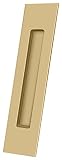Deltana fp10225 Flush Pulls、ソリッド真鍮Flush Pull、長方形、HD、10 " x 2 – 1 / 4 " x 3 / 4インチ、ソリッド真鍮