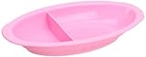 Lexnfant Silicone Baby Oval Plate (pink) by Lexnfant