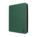 Rieton 16ポケット 1000+ポケット カードバインダー 大きなリングレスサイドローディングポケット トレーディングカード アルバムフォルダー TCG用 - フォレストグリーン