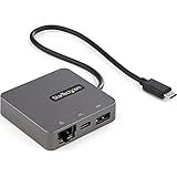 StarTech.com USBマルチハブ/USB-C/4K30Hz HDMI又はVGA/2x USB/LAN/TB3