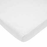 TL Care Heavenly Soft Chenille Mini Crib Sheet, White, 24 x 38 by TL Care