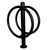 スチールダブルループバイクラック – Fits 2 Bikes – サーフェスマウント – ブラック