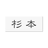 丸三タカギ 彫り込み済表札 アクリル APY2-W-1-1-杉本 【完成品】