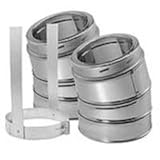 DuraTech Galvalumeオフセットエルボキット Degree: 15, Diameter: 8" 8DT-E15K