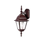 Acclaim 4002BW Builder's Choice Collection 1-Light Wall Mount Outdoor Fixture, Burled Walnut [並行輸入品]