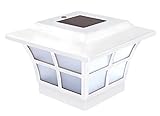 Classy Caps SL079W Pvc Prestige Solar Post Cap 4 x 4 White [並行輸入品]