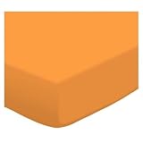 SheetWorld Fitted Crib / Toddler Sheet - Orange Sherbert Jersey Knit - Made In USA by sheetworld