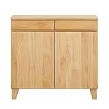 ISSEIKI バスク-3 キャビネット 80 (ナチュラル) BASK-3 CABINET 80 (AL-NA) リビングボード 収納 木製 サイドボード テレビボード ナチュラル