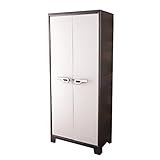 物置 ベランダ収納 屋内 屋外 小型 樹脂 チタン マルチキャビネット Titan イタリア製 80×44×182cm