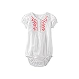 OshKosh Baby Girls' Peasant Embroidery Bodysuit - white/multi, 12 months by OshKosh B'Gosh [並行輸入品]