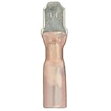 Install Bay HSRMD Heat Shrink Male Quick Disconnect Connector 22/18 Gauge .250 Red (100-Pack) [並行輸入品