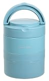 パール金属 連結式ランチジャー 700ml ステンレス製 ホームレーベル ナイルブルー DC-6008