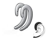 骨伝導 イヤホン bluetooth 骨伝導 ヘッドセット ヘッドホン 集音器 送信機 音質 人気 耳掛け マイク付き 骨伝導ワイヤレスイヤホン ヘッドフォン,HD音質、HD通話 2Pcs (Blue) KTQ1.10 (Color : D)