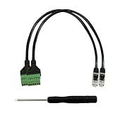PENGLIN 2個 RJ12オス- 6ピンネジ留め式端子台アダプタ RJ12延長ケーブル RJ12コネクタ LAN ケーブル Cat7 Cat6 Cat5イーサネット エクステンダー RJ12 有線イーサネットコネクター