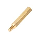 SODIAL(R) 25mm身長　20個 スクリューPCBスタンドオフスペーサー　六角M3 オスx M3メス