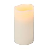 Everlasting Glow LED Wax Candle with Timer, Bisque Color, Vanilla Scent, 3' x 6' [並行輸入品]