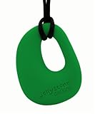 Organic Pendant - Silicone Necklace (Teething/Nursing) (Grassy Green) by Jellystone Designs [並行輸入品]