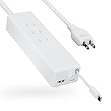 CIO Mate Tap 002 USB 延長電源タップ 3口【飛び出すUSBケーブル 】 type-C 2ポート type-A 1ポート 20W iPhone 15 16 急速充電 Android スマートフォン タブレット 延長コード 1.5m スイングプラグ (ナチュラルホワイト)