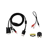 NORMICHIC 4イン1 DCケーブル セガDC VGAケーブル アダプター付き ドリームキャスト DCゲームコンソール HDアダプター(ブラック)