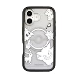 グルマンディーズ ポケットモンスター iPhone16 MagSafe 対応 プランプフレームケース ブラック POKE-939BK