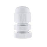 Lovoski 10PCS 　PG7モデル 　白い　プラスチック製　IP68防水　ケーブル　グランド　コネクタ　3-6.5mm