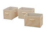 整理箱3個set　 収納ボックス 収納ケース ストレージボックス ストッカー 3個セット ブラウン ベージュ