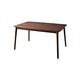 ウォルナットブラウン／【幅120cm】ダイニングこたつテーブル オールシーズン 天然木 高さ調節 テーブル 省スペース ヒーター付き ウォルナットブラウン