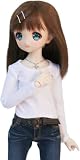 【Petite Marie】 1/3 MDD対応 長袖 Tシャツ 白 ラウンドカラー 着回しシンプル デイリー Tシャツ カジュアル 40cm ドール BJD 人形服 【プティットマリエ】 [No.0134]