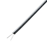 協和ハーモネット UL耐熱2心平行線 黒 5m UL2468 AWG18X2C 5m