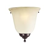 Savoy House 9-2898-1-56 Sconce with Cream Scavo Shades, Brown Tortoise Shell Finish by Savoy House