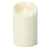 Dancing FlameちらつきLEDキャンドル、炎、電池式、l4.5 D」3インチ、アイボリーホワイト