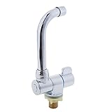 B Blesiya バスルーム・キッチン用　洗面用　単一冷蛇口　銅合金製　シングルレバー　水栓　360度回転可能　